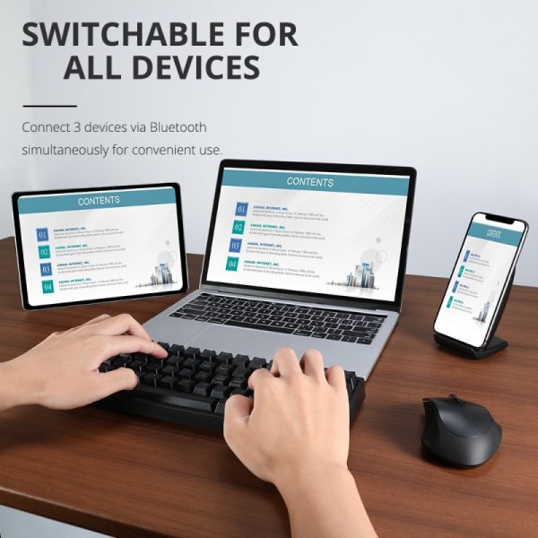 tronsmart-elite-gaming-keyboard14 Tronsmart Elite Gaming Keyboard Mechanical Type Wireless 2.4 Ghz, Customized Blue Switches Designed for Smooth & Stable Use - Black - Image 4