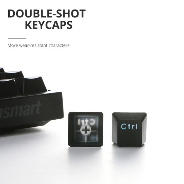 tronsmart-elite-gaming-keyboard15 Tronsmart Elite Gaming Keyboard Mechanical Type Wireless 2.4 Ghz, Customized Blue Switches Designed for Smooth & Stable Use - Black - Image 3