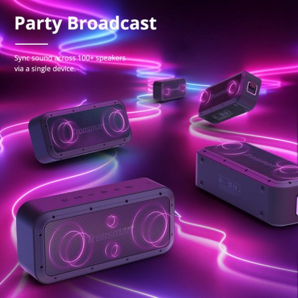 Tronsmart Force Pro 60W Bluetooth Speaker Wireless with 15 Hours battery, AAC & SBC HD Audio Codec support - Black - Image 11