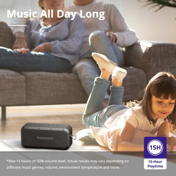 Tronsmart Force Pro 60W Bluetooth Speaker Wireless with 15 Hours battery, AAC & SBC HD Audio Codec support - Black - Image 6