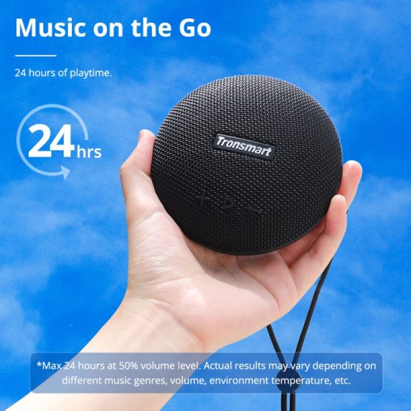 Tronsmart Splash 1 Compact Bluetooth Wireless Speaker - Black - Image 5