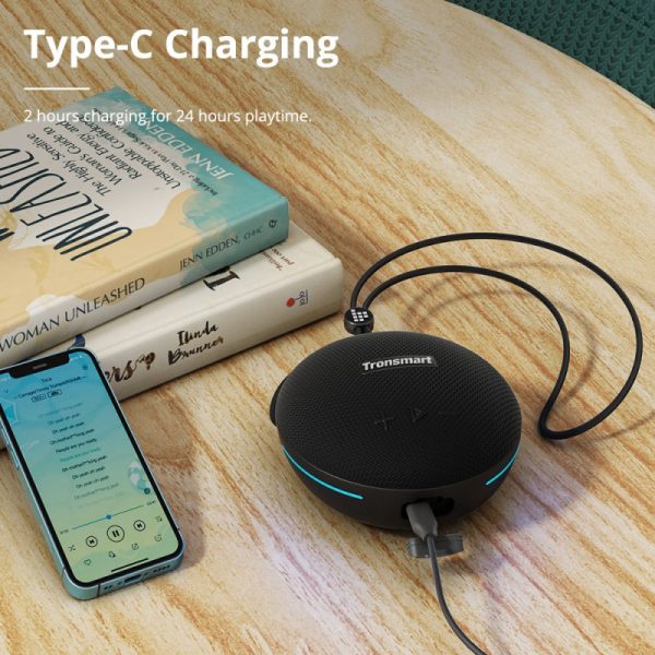 Tronsmart Splash 1 Compact Bluetooth Wireless Speaker - Black - Image 3