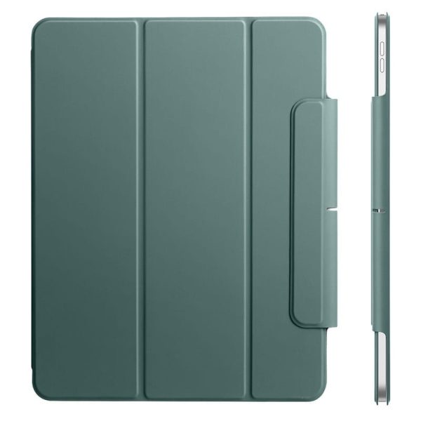 主图3 (3) iPad 11 Pro 2021 Rebound Magnetic Smart Case Convenient Magnetic Attachment Supports Pencil Pairing & Charging - Forest Green also iPad Pro 11 2020 & 2018 - Image 2