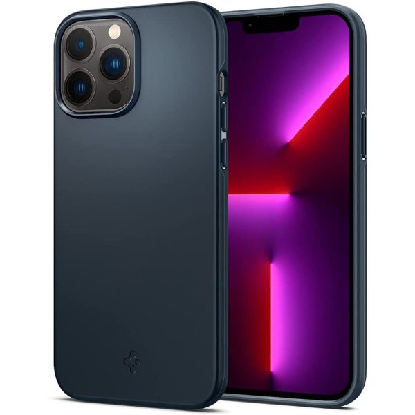 13-pro-max-thin-fit-metal-slate-spigen Apple iPhone 13 Pro Max Thin Fit Slim Case by Spigen - ACS03192 - Metal Slate - Image 1