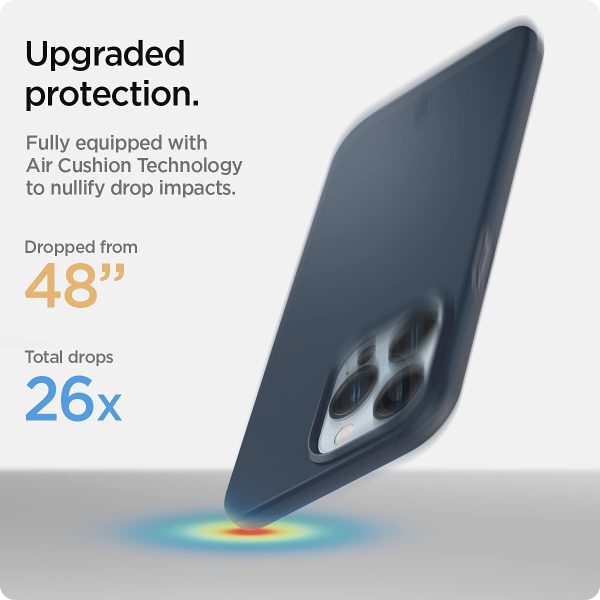 Apple iPhone 13 Pro Max Thin Fit Slim Case by Spigen - ACS03192 - Metal Slate - Image 7