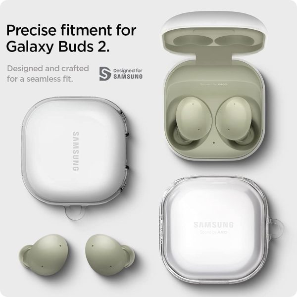 Galaxy Buds 2 Pro 2022 / Buds 2 / Buds Pro / Buds Live Case Spigen Ultra Hybrid - Crystal Clear - ASD02099 - Image 7