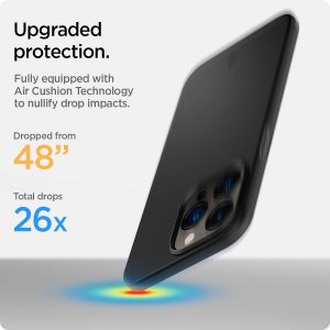 Apple iPhone 13 Pro Max Thin Fit Slim Case by Spigen - ACS03674 - Matte Black - Image 2
