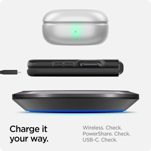 Galaxy Z Flip 3 Thin Fit Case by Spigen - ACS03079 - Matte Black - Image 7