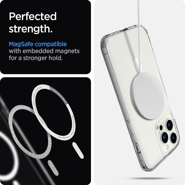 Apple iPhone 13 Pro Ultra Hybrid Mag MagSafe Enabled Case by Spigen - ACS03267 - White - Image 3