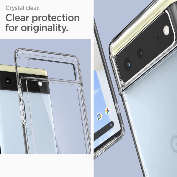 Google Pixel 6 Ultra Hybrid Case by Spigen ACS03438 - Crystal Clear - Image 7