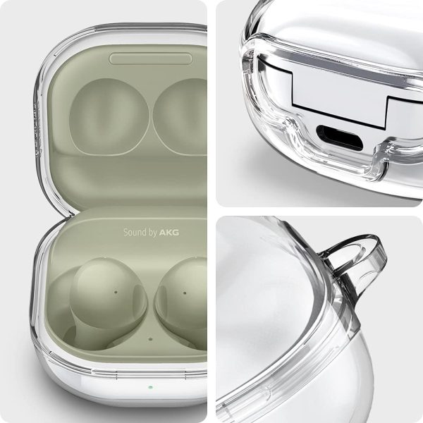 Galaxy Buds 2 Pro 2022 / Buds 2 / Buds Pro / Buds Live Case Spigen Ultra Hybrid - Crystal Clear - ASD02099 - Image 3