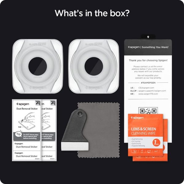 Galaxy Watch 4 Classic 46 mm Glass Protector EZ Fit by Spigen - AGL03430 - Clear - 2 PACK - Image 3