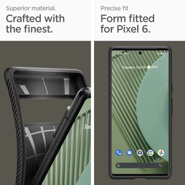 Google Pixel 6 Pro Liquid Air Case by Spigen ACS03455 - Matte Black - Image 7