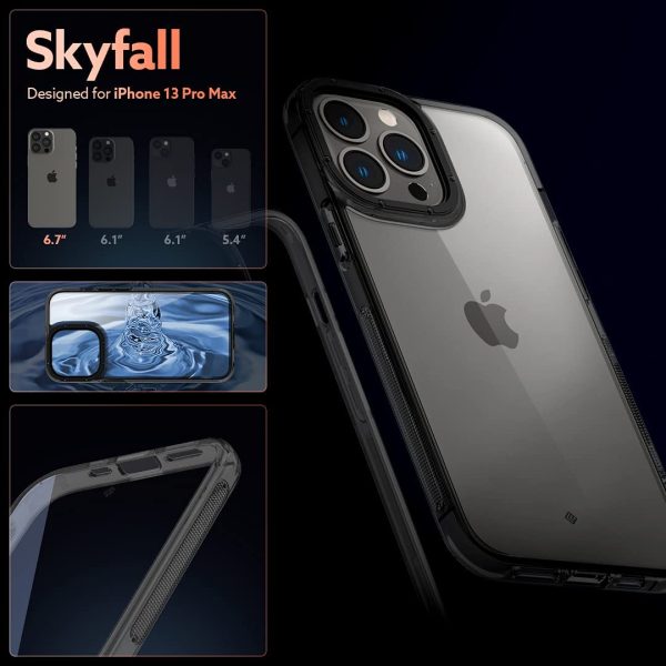 Apple iPhone 13 Pro Max Skyfall Clear Case by Caseology - ACS03480 - Royal Black - Image 5