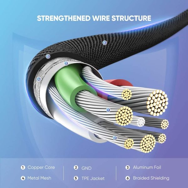 UGREEN USB A to Lightning Braided Cable Right Angle MFi Certified iPhone Charging Cable Type A to Lightning Cable Aluminium Case - 3 Feet - 1M - Black - 60521 - Image 5