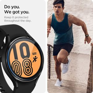 Galaxy Watch 4 44 mm Glass Protector EZ Fit by Spigen - AGL03429 - Clear - 2 PACK - Image 6