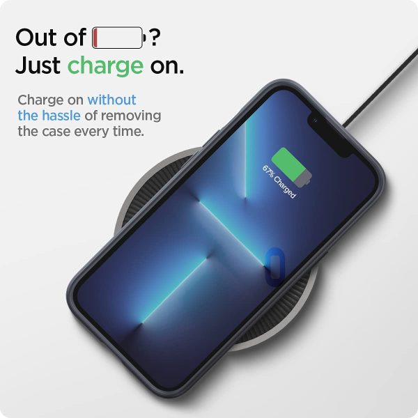 Apple iPhone 13 Pro Max Thin Fit Slim Case by Spigen - ACS03192 - Metal Slate - Image 5