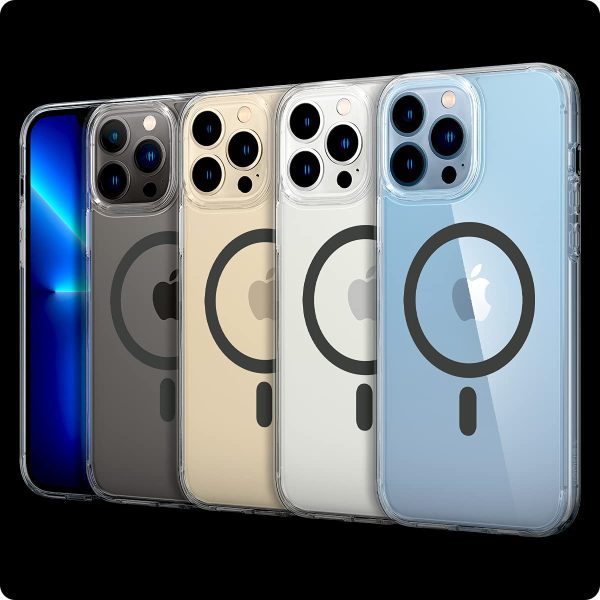 Apple iPhone 13 Pro Max Ultra Hybrid Mag MagSafe Enabled Case by Spigen - ACS03211 - Graphite - Image 5