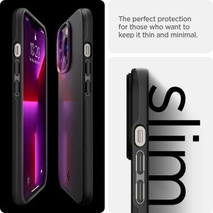 Apple iPhone 13 Pro Max Thin Fit Slim Case by Spigen - ACS03674 - Matte Black - Image 6