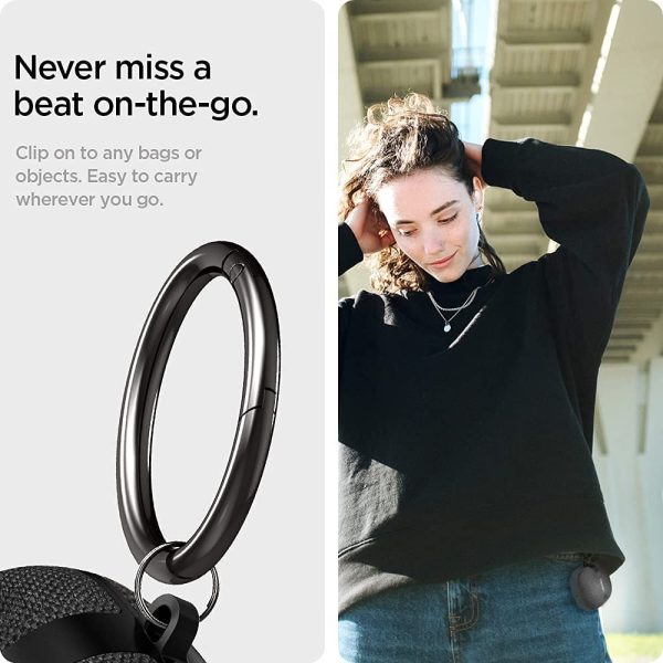 Galaxy Buds 2 Pro 2022 / Buds 2 / Buds Pro / Buds Live Case Spigen Urban Fit - Matte Black - ASD01278 - Image 5