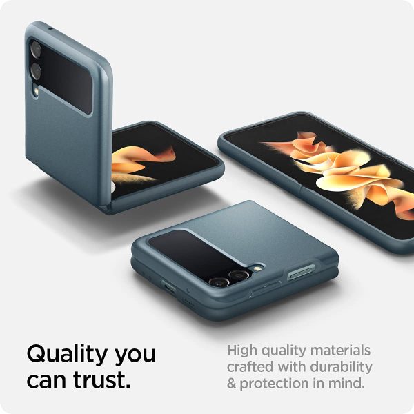Galaxy Z Flip 3 Thin Fit Case by Spigen - ACS03080 - Matte Green - Image 6