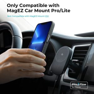 iPhone 13 Pro Max MagEZ Case 2 MagSafe Compatible Carbon Fiber Magnetic Case by PITAKA - Black / Grey Twill - Image 9