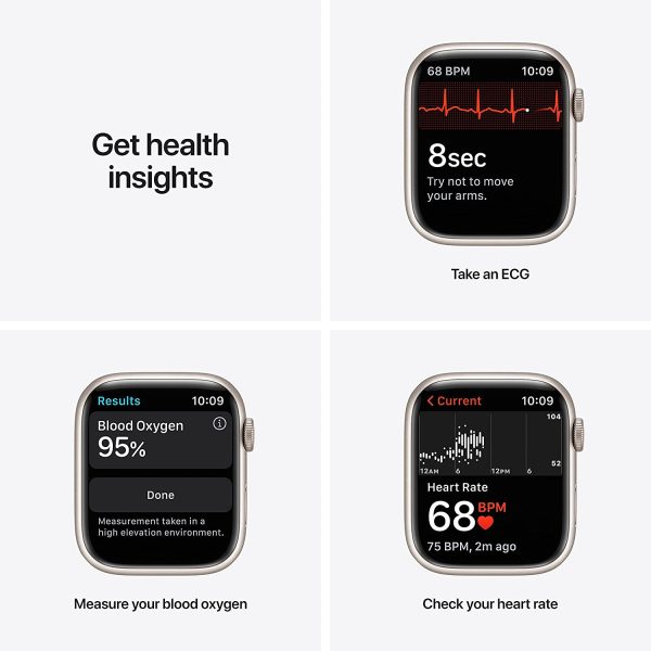 71A-Aycom3L._AC_SL1500_ Apple Watch 7 - GPS, 45mm - Starlight Aluminum Case with Starlight Sport Band - Image 3