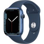 Apple Watch 7 - GPS, 45mm - Blue Aluminum Case with Blue Sport Band