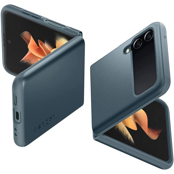 Galaxy Z Flip 3 Thin Fit Case by Spigen - ACS03080 - Matte Green - Image 1