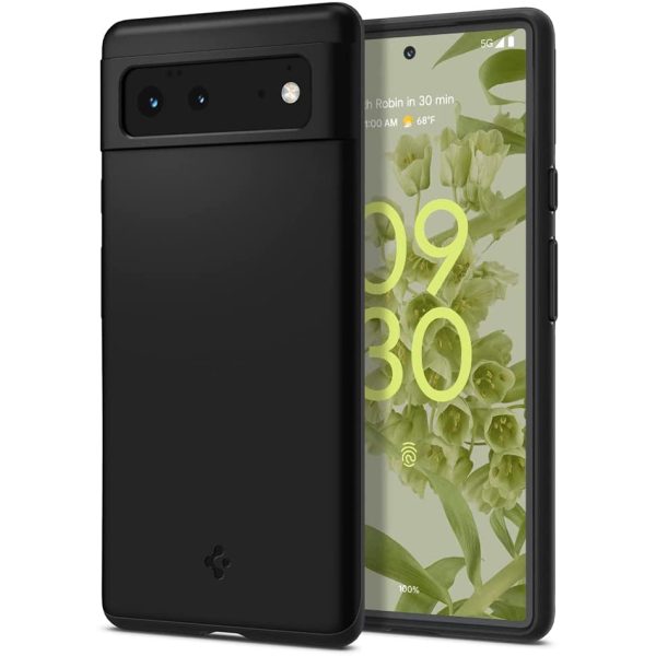 pixel-6-thin-fit-case-matte-black-by-spigen Google Pixel 6 Thin Fit Case by Spigen ACS03435 - Matte Black - Image 1
