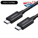 UGREEN USB 4 Gen3 USB Type-C Cable 100W Fast Charging - 0.8m - 2.6 feet - 30691