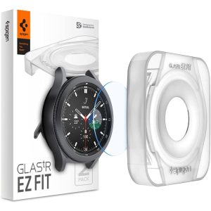 Galaxy Watch 4 Classic 46 mm Glass Protector EZ Fit by Spigen - AGL03430 - Clear - 2 PACK