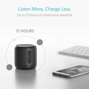 Anker Soundcore Mini, Super-Portable Bluetooth Speaker with 15-Hour Playtime, 66-Foot Bluetooth Range, Enhanced Bass, Noise-Cancelling Microphone - Black - A3101H13 - Image 4