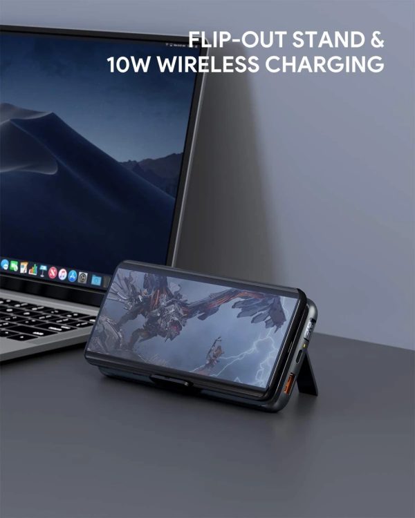 Aukey 20000mAh Basic Pro Wireless Power Bank - Black - PB-WL03 - Image 3