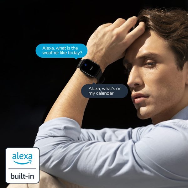 Amazfit GTS 2e Smartwatch For Men Women with Alexa & GPS, Fitness Tracker with 90 Sports Modes, 14 Day Battery Life, Blood Oxygen Heart Rate Monitor, Waterproof, for Android Phone iPhones, Black - Image 4