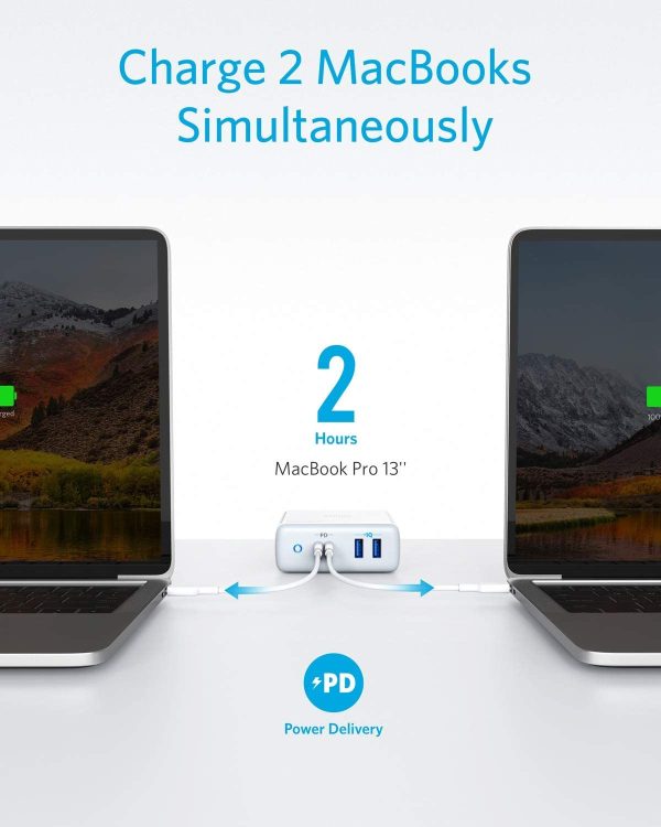 Anker 100W 4 Port Charging Station with Power Delivery, PowerPort Atom PD 4 [Intelligent Power Allocation] for MacBook Pro/Air - White - A2041G21 - Image 6