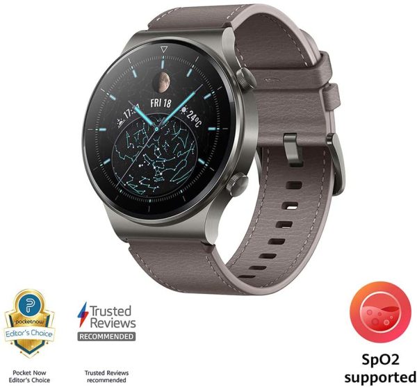 61ZvUGMd8-L._AC_SL1000_ HUAWEI Watch GT 2 Pro Smart Watch 1.39 inch AMOLED Touchscreen SmartWatch, Sport GPS 14 Days Battery Life, Heart Rate Tracker, Blood Oxygen Monitor Waterproof Bluetooth Calls for Android - Gray - Image 6