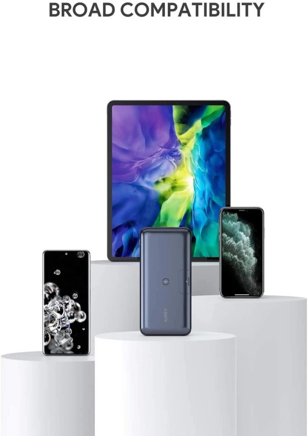 Aukey 20000mAh Basic Pro Wireless Power Bank - Black - PB-WL03 - Image 7