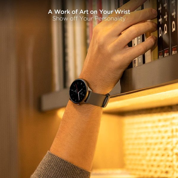 Amazfit GTR 2e Smartwatch with Alexa & GPS, Fitness Tracker with 90 Sports Modes, 24 Day Battery Life, Blood Oxygen Heart Rate Monitor, Waterproof, for iPhone Android Phones, Obsidian Black - Image 5