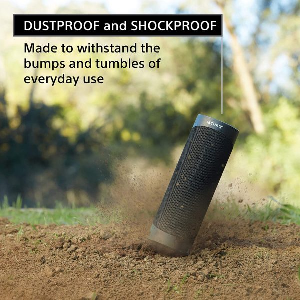 Sony SRS-XB23 EXTRA BASS Wireless Portable Speaker IP67 Waterproof BLUETOOTH and Built In Mic for Phone Calls, Black - SRSXB23/B - Image 9