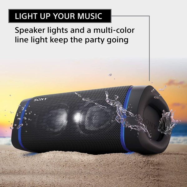 Sony SRS-XB33 EXTRA BASS Wireless Portable Speaker IP67 Waterproof BLUETOOTH 24 Hour Battery and Built In Mic for Phone Calls, Black - Image 5