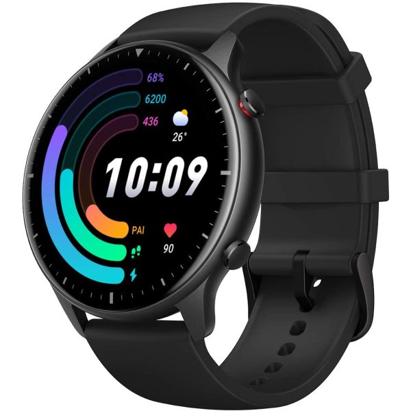 Amazfit GTR 2e Smartwatch with Alexa & GPS, Fitness Tracker with 90 Sports Modes, 24 Day Battery Life, Blood Oxygen Heart Rate Monitor, Waterproof, for iPhone Android Phones, Obsidian Black - Image 1