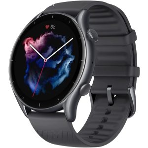 Amazfit GTR 3 Smart Watch for Android Phone iPhone with Alexa, GPS Fitness Tracker with 150 Sports Modes, 21-Day Battery Life, 1.39” AMOLED Display, Blood Oxygen Heart Rate Tracking, Waterproof, Black