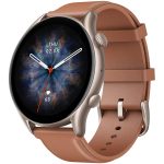 Amazfit GTR 3 Pro Smart Watch for Android iPhone with Bluetooth Call Alexa GPS WiFi, Men's Fitness Tracker 150 Sports Modes, 1.45”AMOLED Display, Blood Oxygen Heart Rate Tracking, Waterproof, Brown Leather