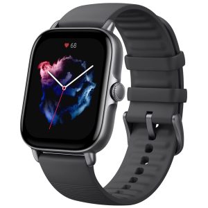 Amazfit GTS 3 Smart Watch for Android iPhone, Alexa Built-in, GPS Fitness Sports Watch with 150 Sports Modes, 1.75” AMOLED Display, 12-Day Battery Life, Blood Oxygen Heart Rate Tracking, Black