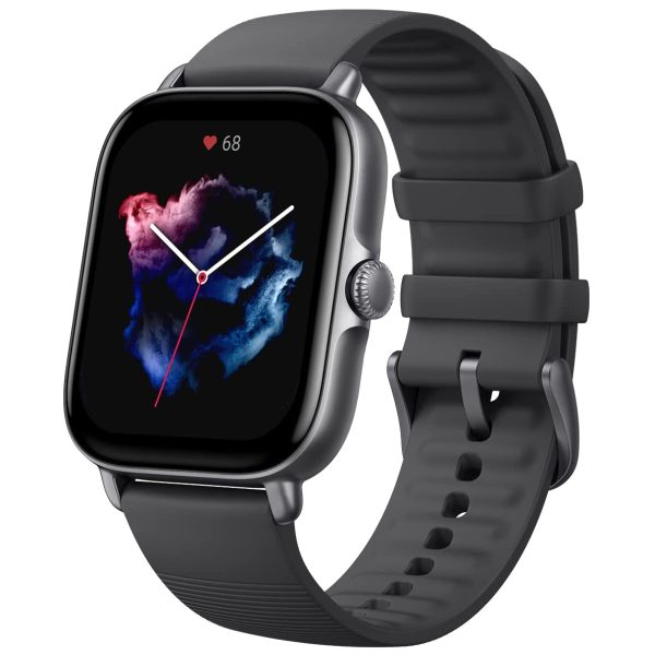 Amazfit GTS 3 Smart Watch for Android iPhone, Alexa Built-in, GPS Fitness Sports Watch with 150 Sports Modes, 1.75” AMOLED Display, 12-Day Battery Life, Blood Oxygen Heart Rate Tracking, Black - Image 1