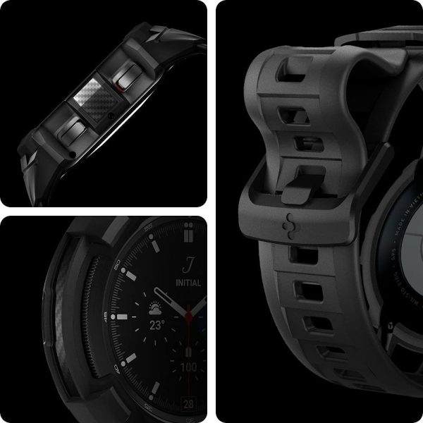Galaxy Watch 4 Classic Band & Case for 42 mm Rugged Armor Pro - ACS03833 - Matte Black - Image 6