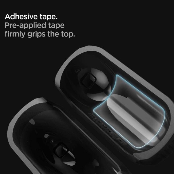 Apple AirPods Pro (2019) Case Spigen Rugged Armor - Matte Black - ASD00540 - Image 3