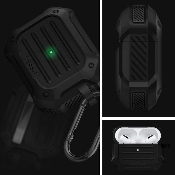 Apple AirPods Pro (2019) Case Spigen Tough Armor - Black - ASD00537 - Image 2