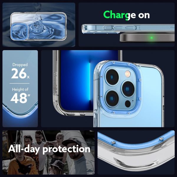 Apple iPhone 13 Pro Max Skyfall Clear Case by Caseology - ACS03902 - Royal Sky Blue - Image 6